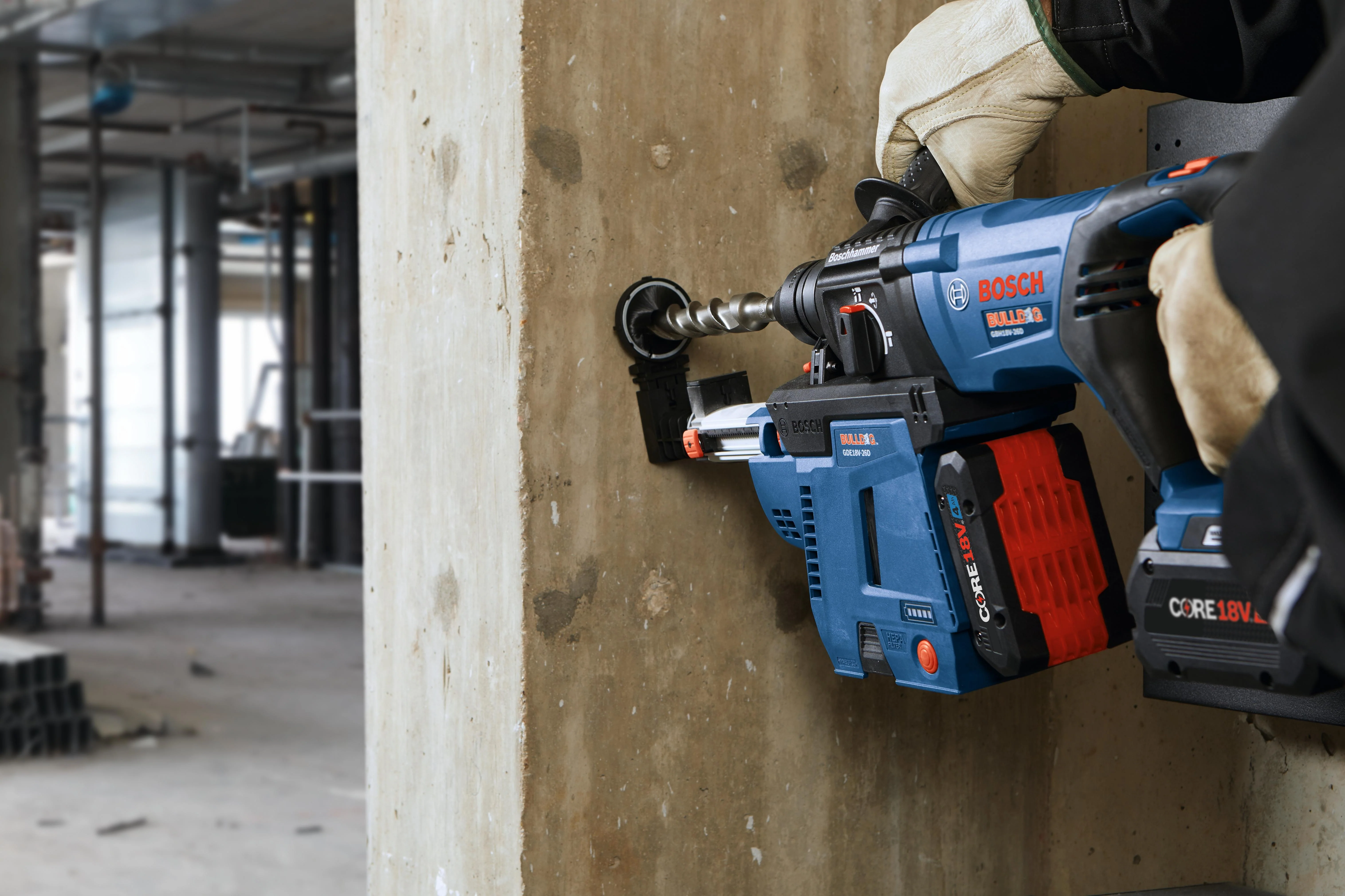 Bosch 18V EC Brushless SDS Plus® Bulldog™ 1" Rotary Hammer Kit - Image 9