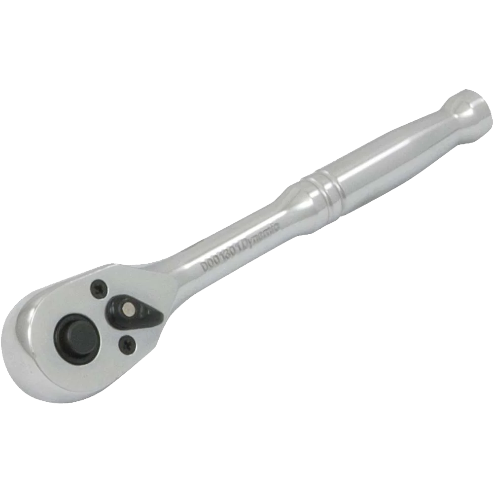Dynamic 1/4" Drive, 45 Tooth Chrome Finish, 5" Quick Release Ratchet