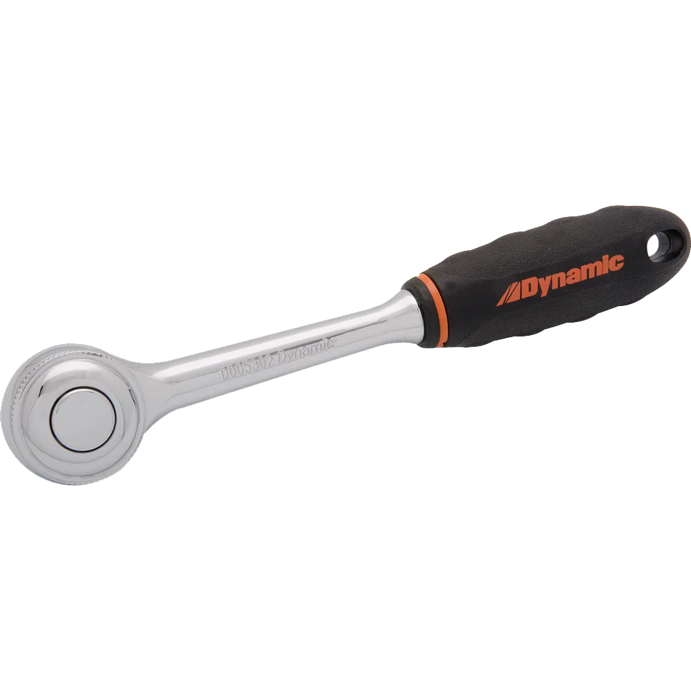Dynamic 3/8" Drive 72 Tooth Quick Release Ratchet w/ Comfort Grip Handle