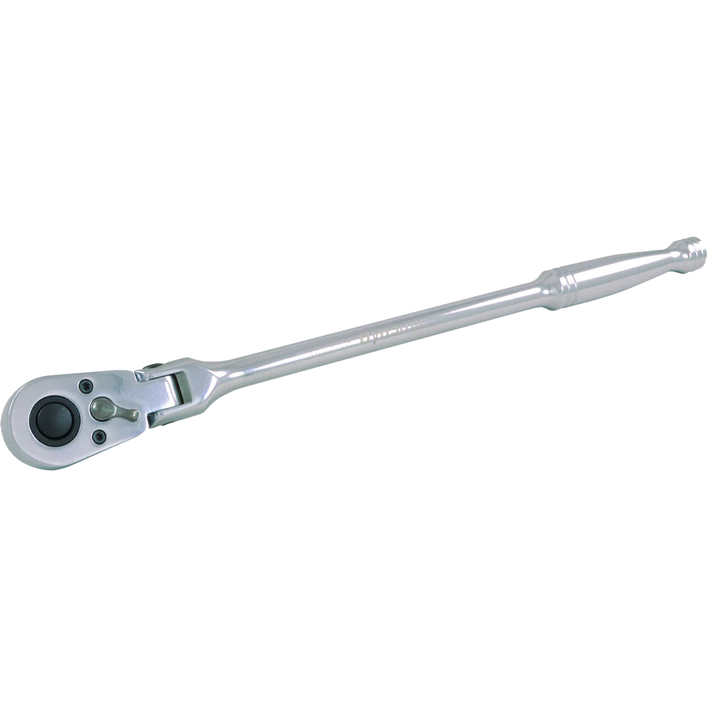 Dynamic 3/8" Drive, 48 Tooth Chrome Finish Flex Head Ratchet, 11-3/4"