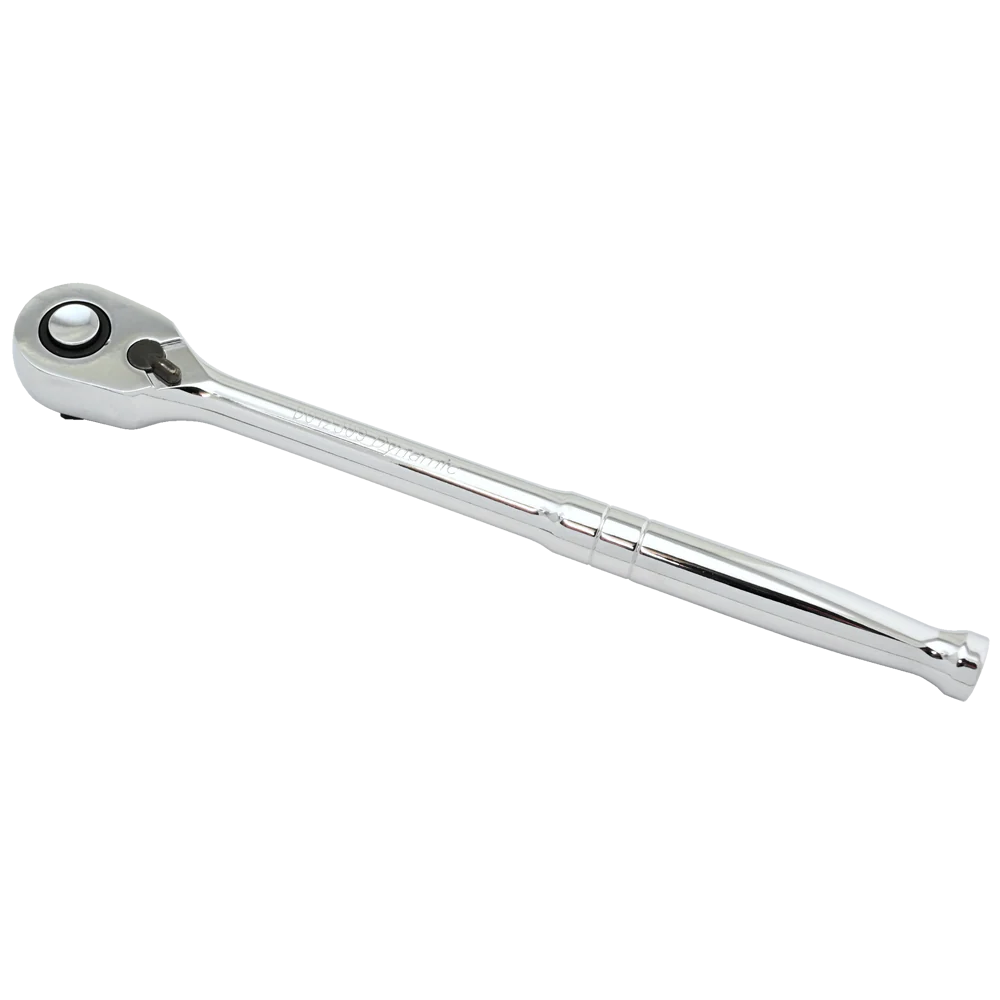 Dynamic 1/2" Drive, 108 Tooth Nickel Plated Mirror Chrome Finish Ratchet