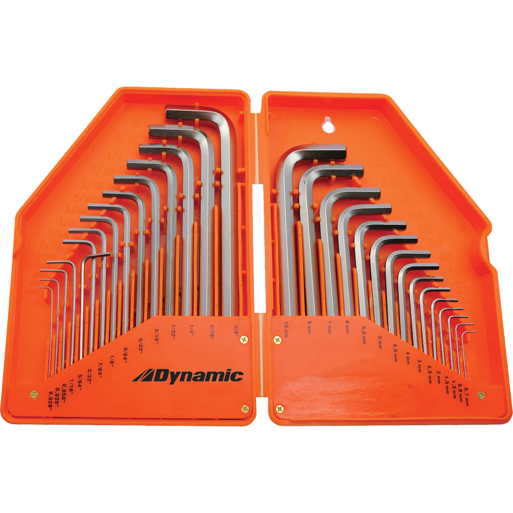 Dynamic 30 pc. SAE & Metric Hex Key Set - .028" - 3/8" & .7mm - 10mm