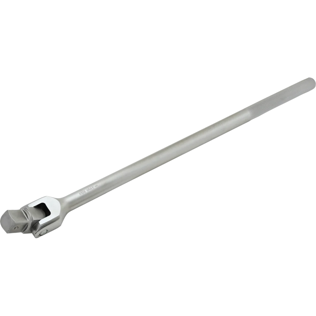 Gray Tools 1" Drive, Satin Chrome Finish Flex Handle Ratchet - Image 2