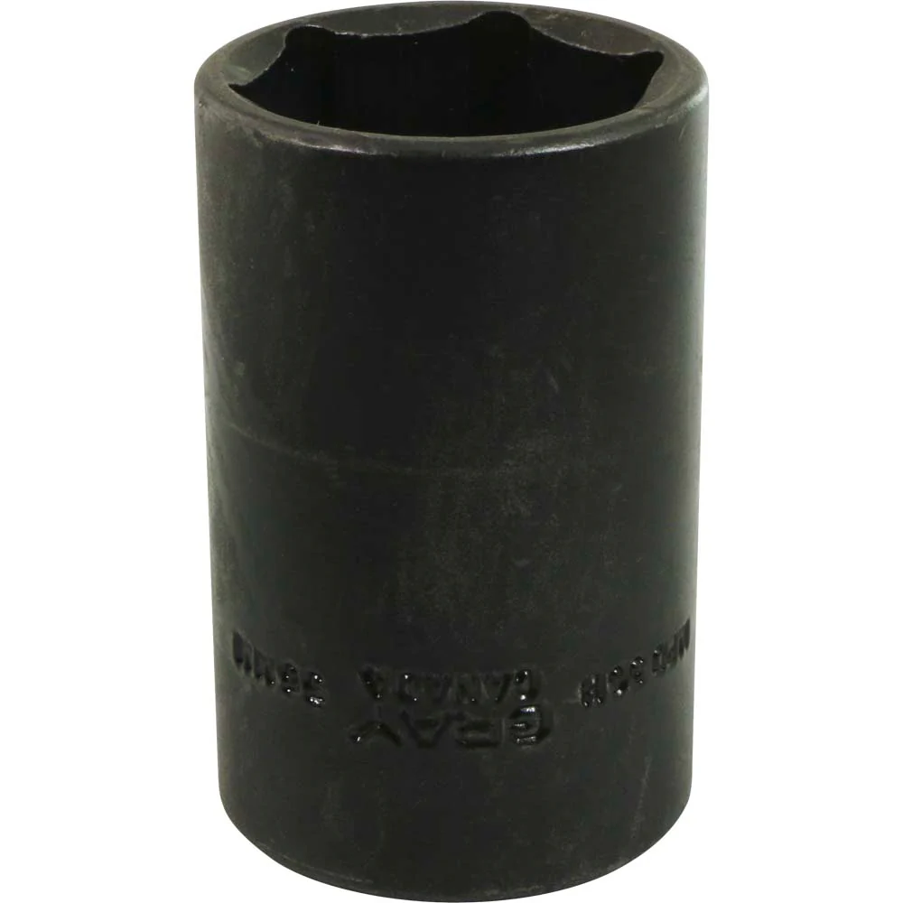 Gray Tools 1/2" Drive, 6 Point Deep Length, Impact Black Industrial Finish Metric Sockets - Image 9