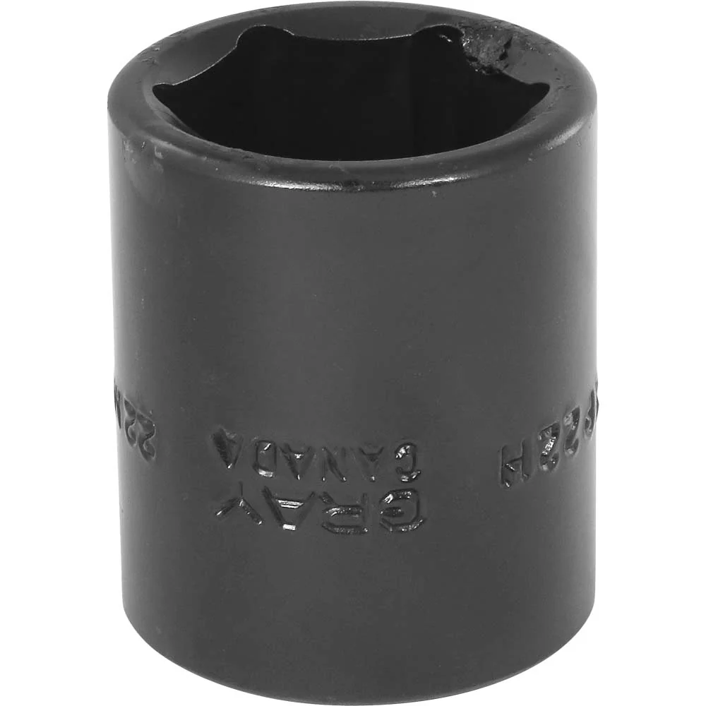 Gray Tools 1/2" Drive, 6 Point Standard Length, Impact Black Industrial Finish Metric Sockets - Image 10