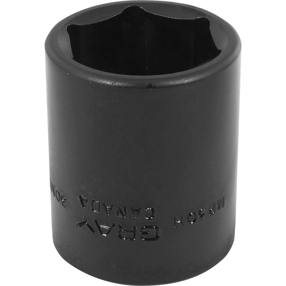 Gray Tools 1/2" Drive, 6 Point Standard Length, Impact Black Industrial Finish Metric Sockets - Image 13