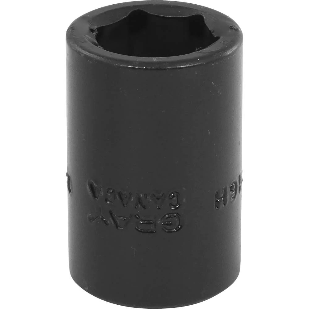 Gray Tools 1/2" Drive, 6 Point Standard Length, Impact Black Industrial Finish Metric Sockets - Image 4