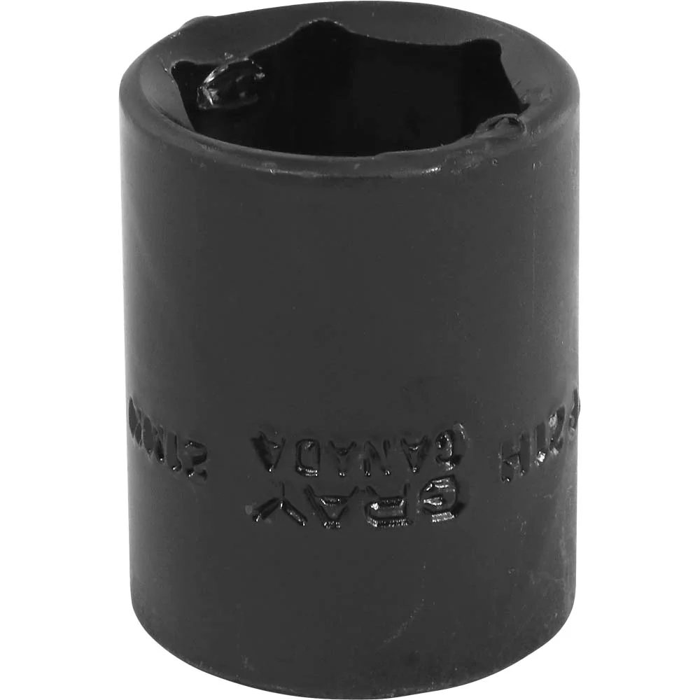 Gray Tools 1/2" Drive, 6 Point Standard Length, Impact Black Industrial Finish Metric Sockets - Image 9