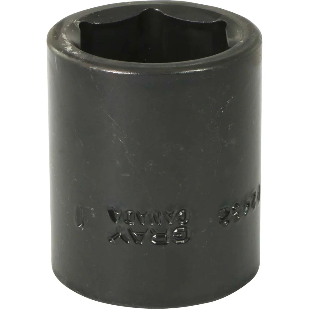 Gray Tools 1/2" Drive, 6 Point Standard Length, Impact Black Industrial Finish SAE Sockets - Image 10