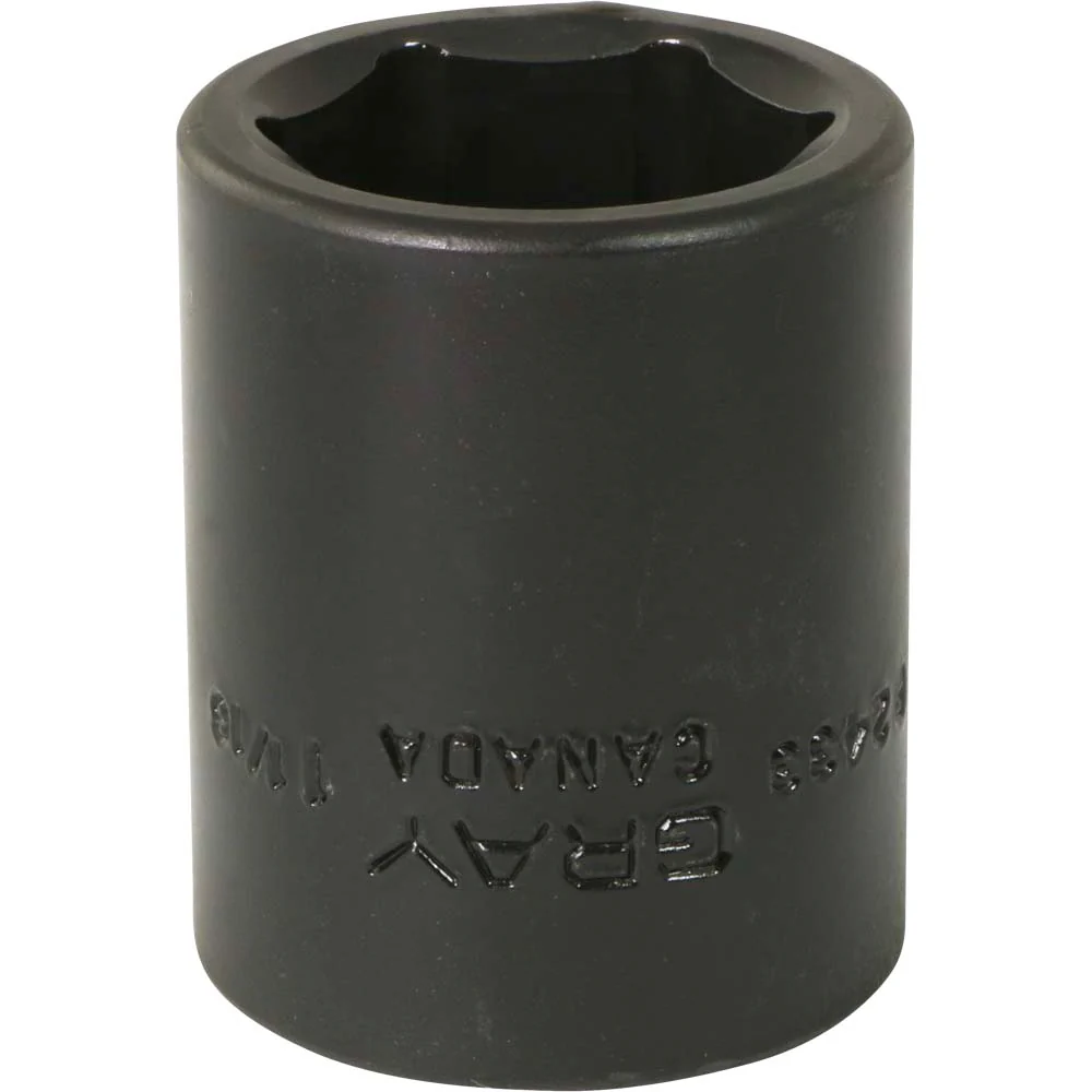 Gray Tools 1/2" Drive, 6 Point Standard Length, Impact Black Industrial Finish SAE Sockets - Image 11