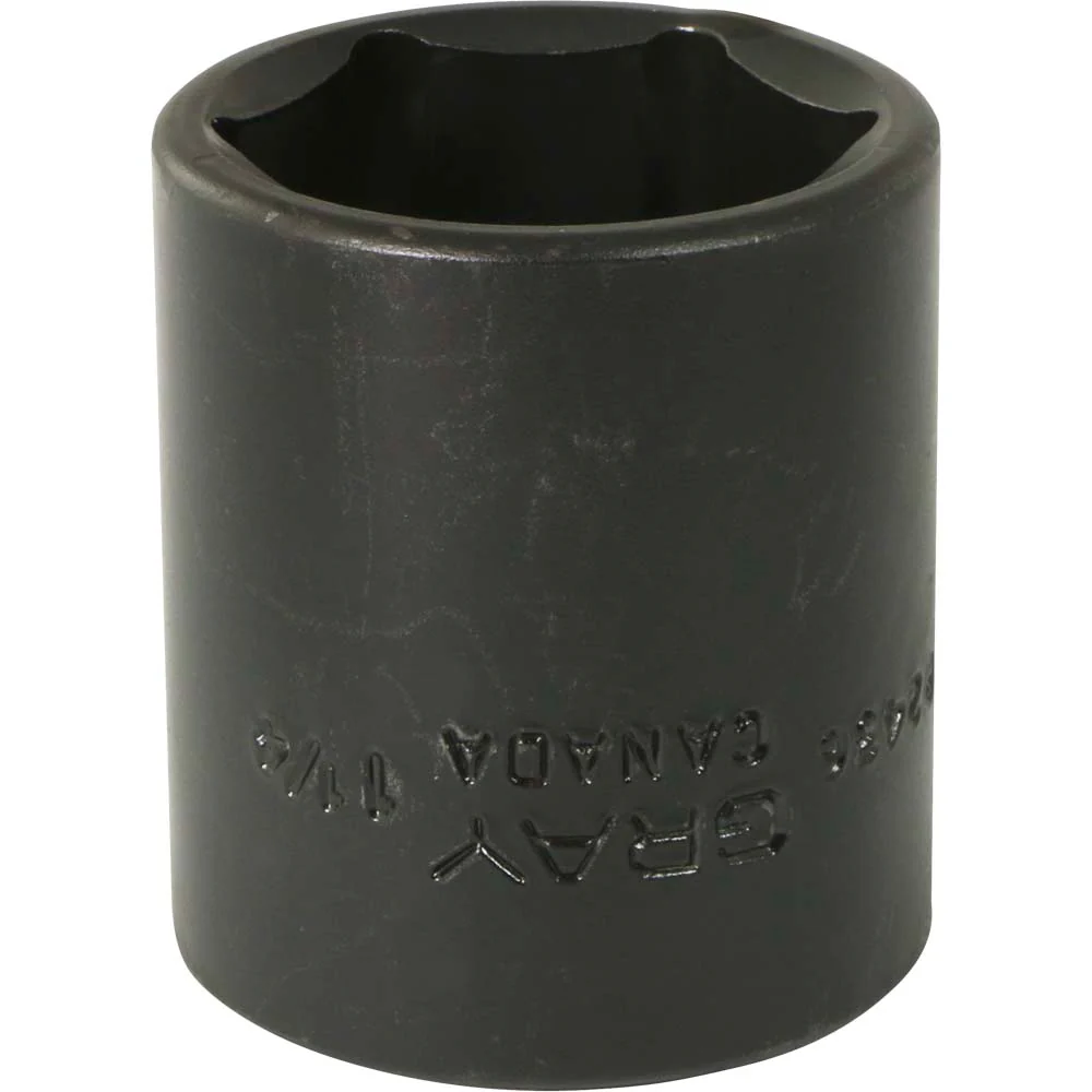 Gray Tools 1/2" Drive, 6 Point Standard Length, Impact Black Industrial Finish SAE Sockets - Image 13