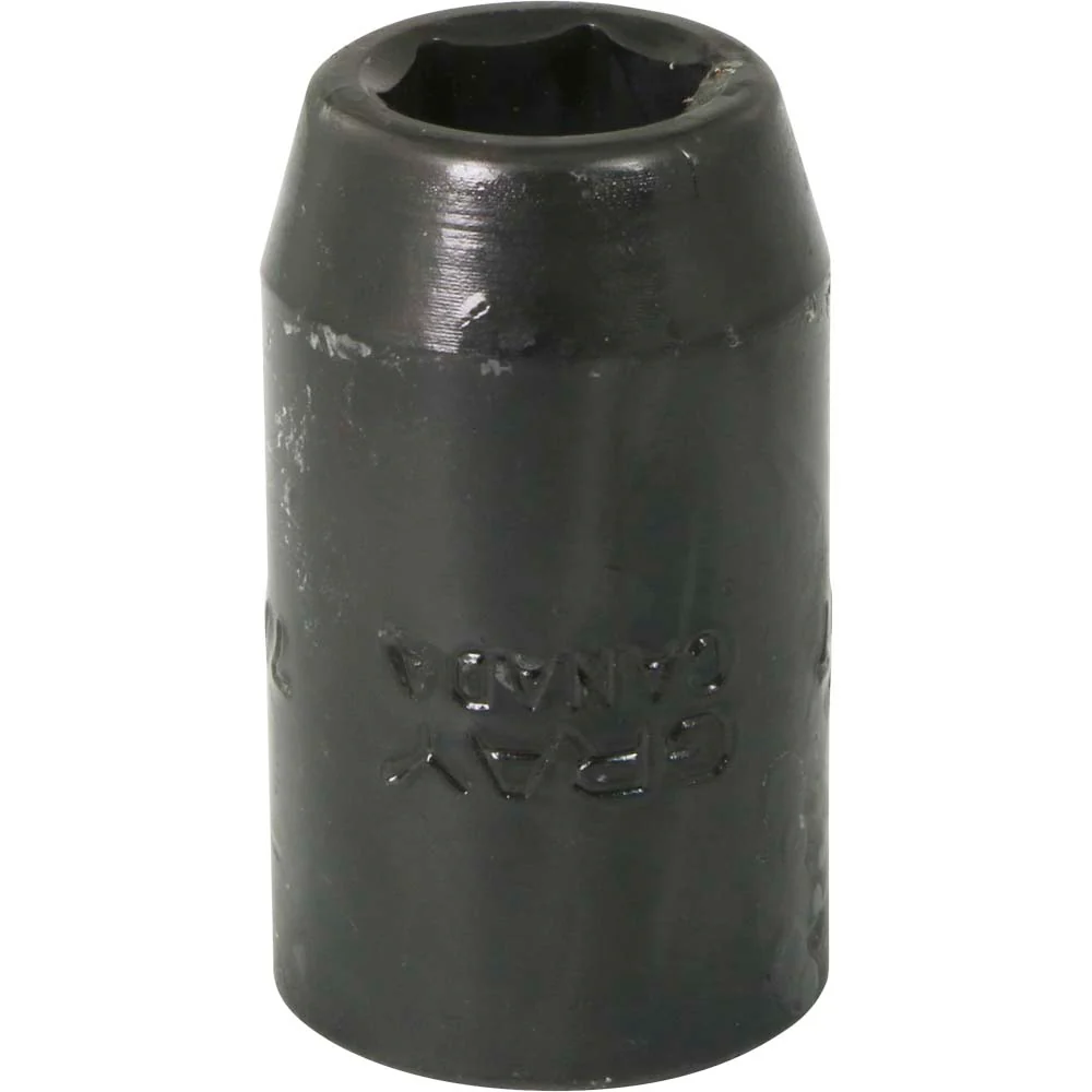 Gray Tools 1/2" Drive, 6 Point Standard Length, Impact Black Industrial Finish SAE Sockets - Image 2