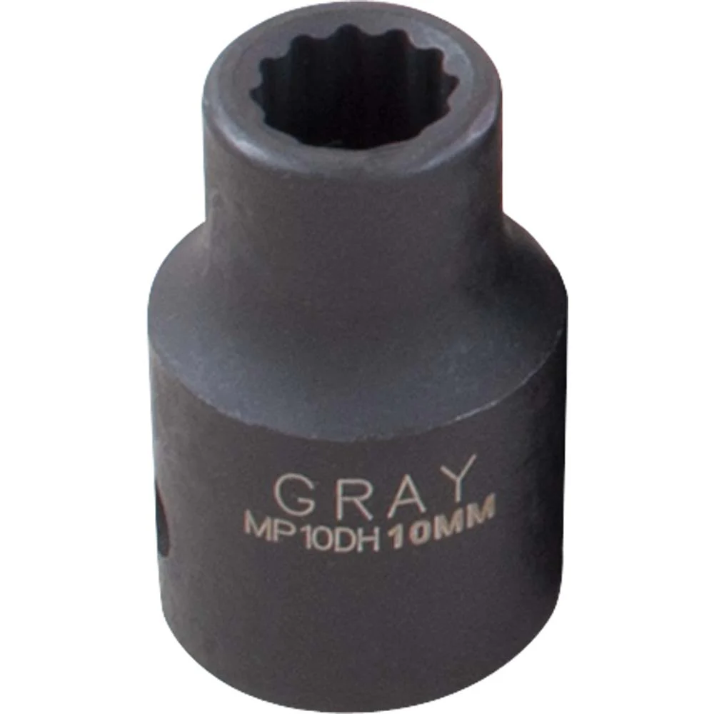 Gray Tools 1/2" Drive, Standard Length, 12 Point Impact Black Industrial Finish, Metric Sockets - Image 5