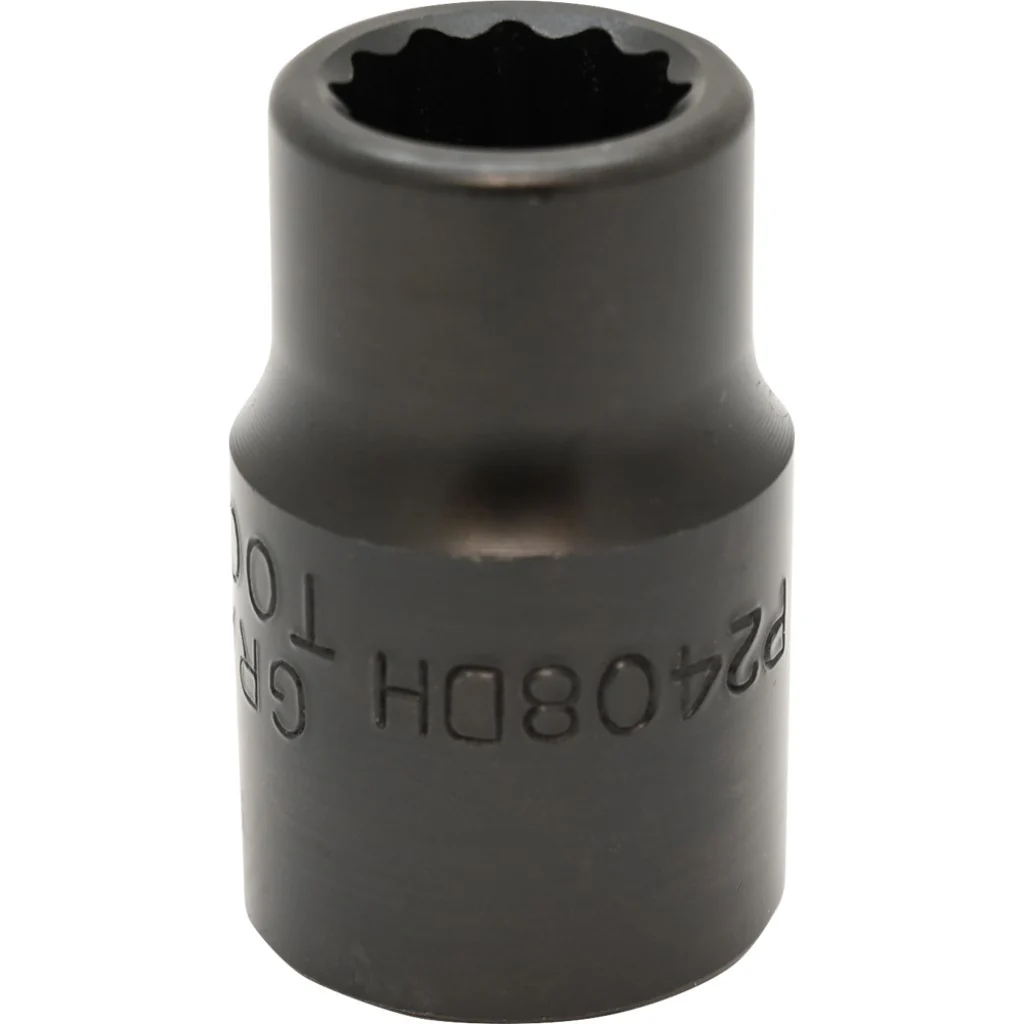 Gray Tools 1/2" Drive, Standard Length, 12 Point Impact Black Industrial Finish, SAE Sockets