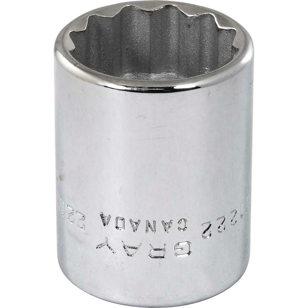 Gray Tools 1/2" Drive, Standard Length 12 Point Metric Sockets - Image 2