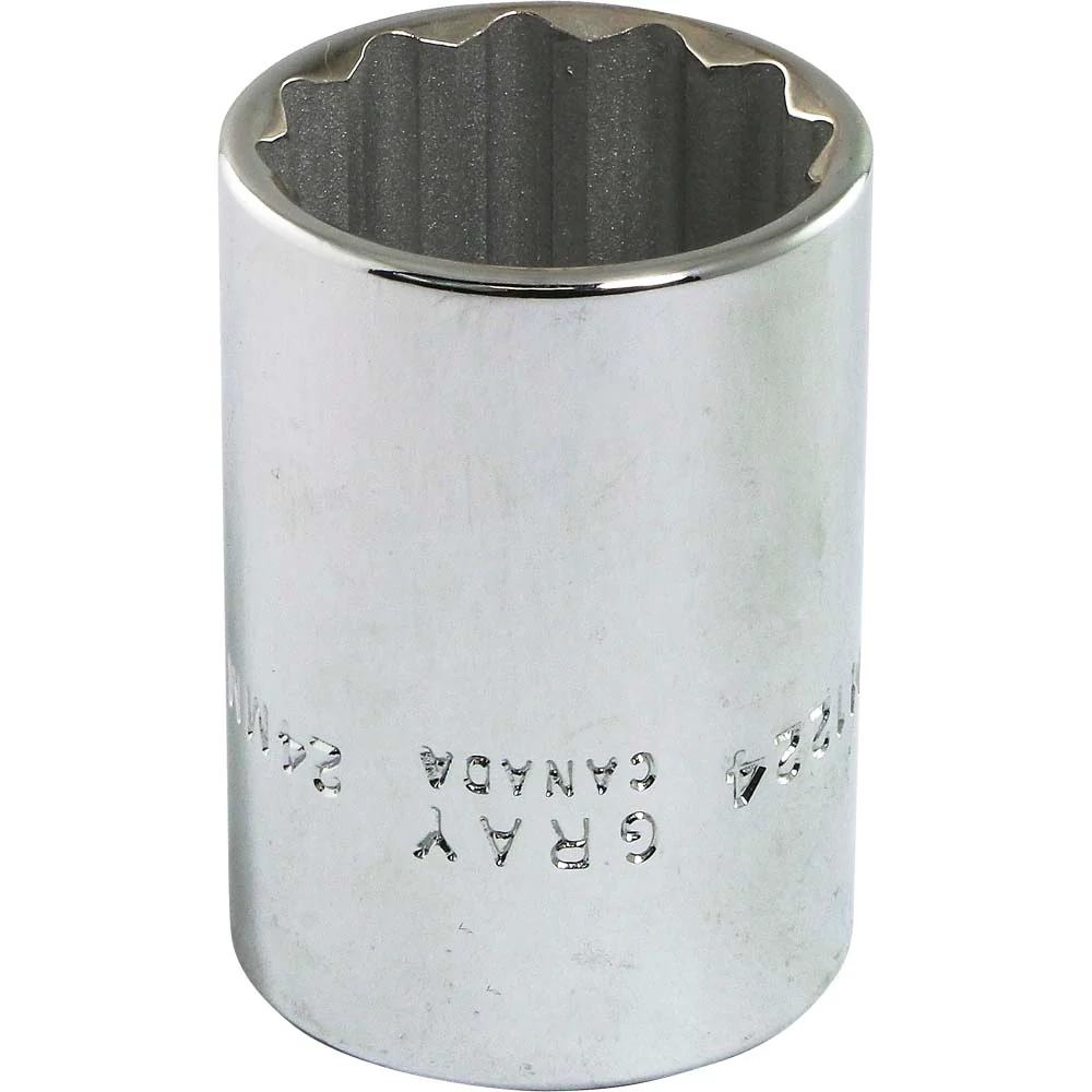 Gray Tools 1/2" Drive, Standard Length 12 Point Metric Sockets - Image 3