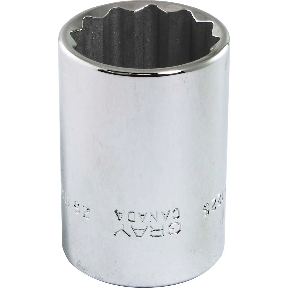 Gray Tools 1/2" Drive, Standard Length 12 Point Metric Sockets - Image 4