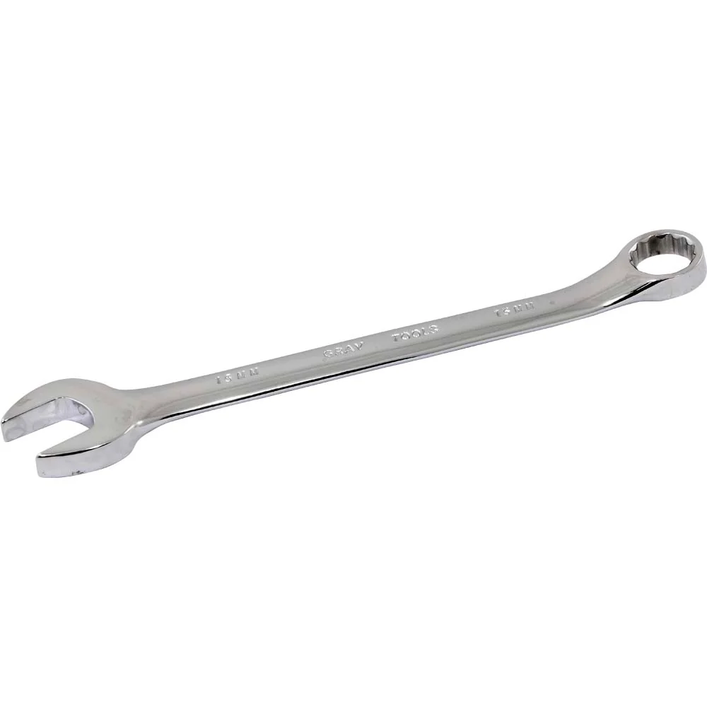 Gray Tools 12 Point, 15° Offset Mirror Chrome Finish, Metric Combination Wrenches - Image 11