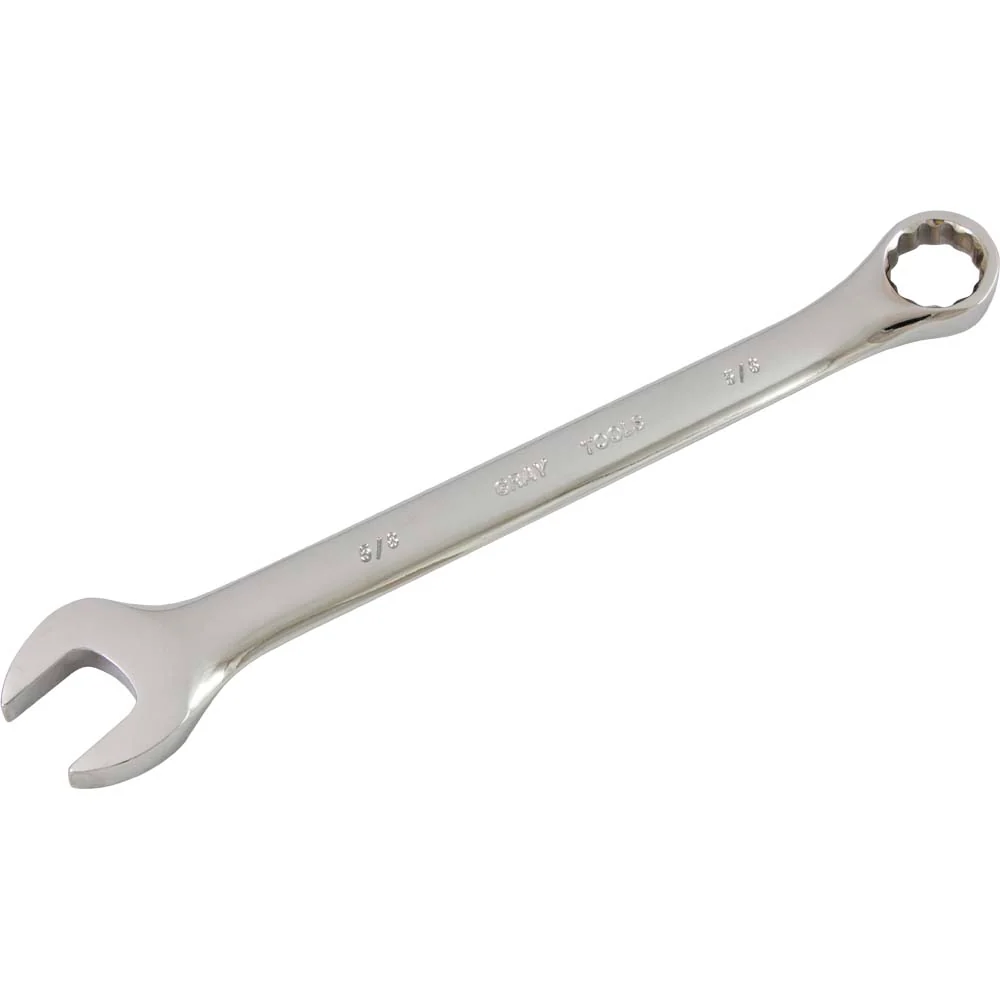 Gray Tools 12 Point, 15° Offset Mirror Chrome Finish, SAE Combination Wrenches - Image 9