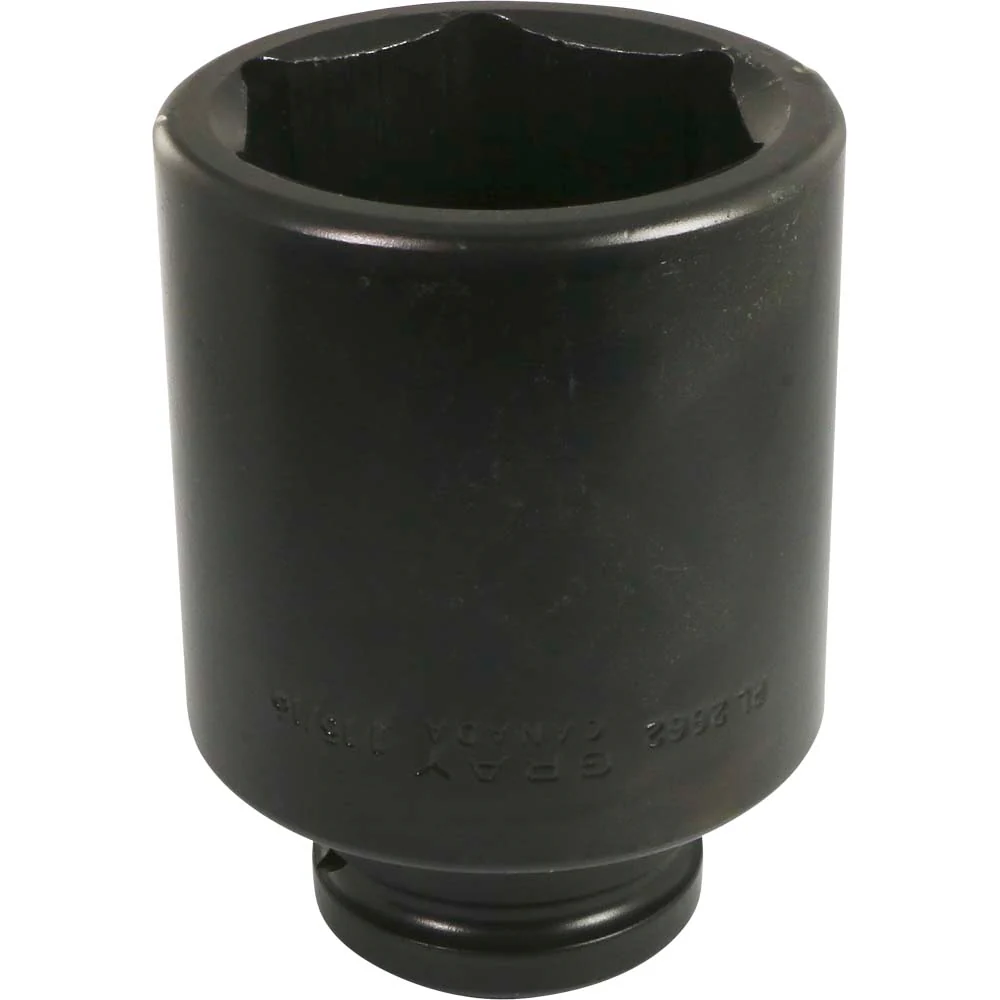 Gray Tools 3/4" Drive, 6 Point Impact Black Industrial Finish, Deep Length SAE Socket - Image 11