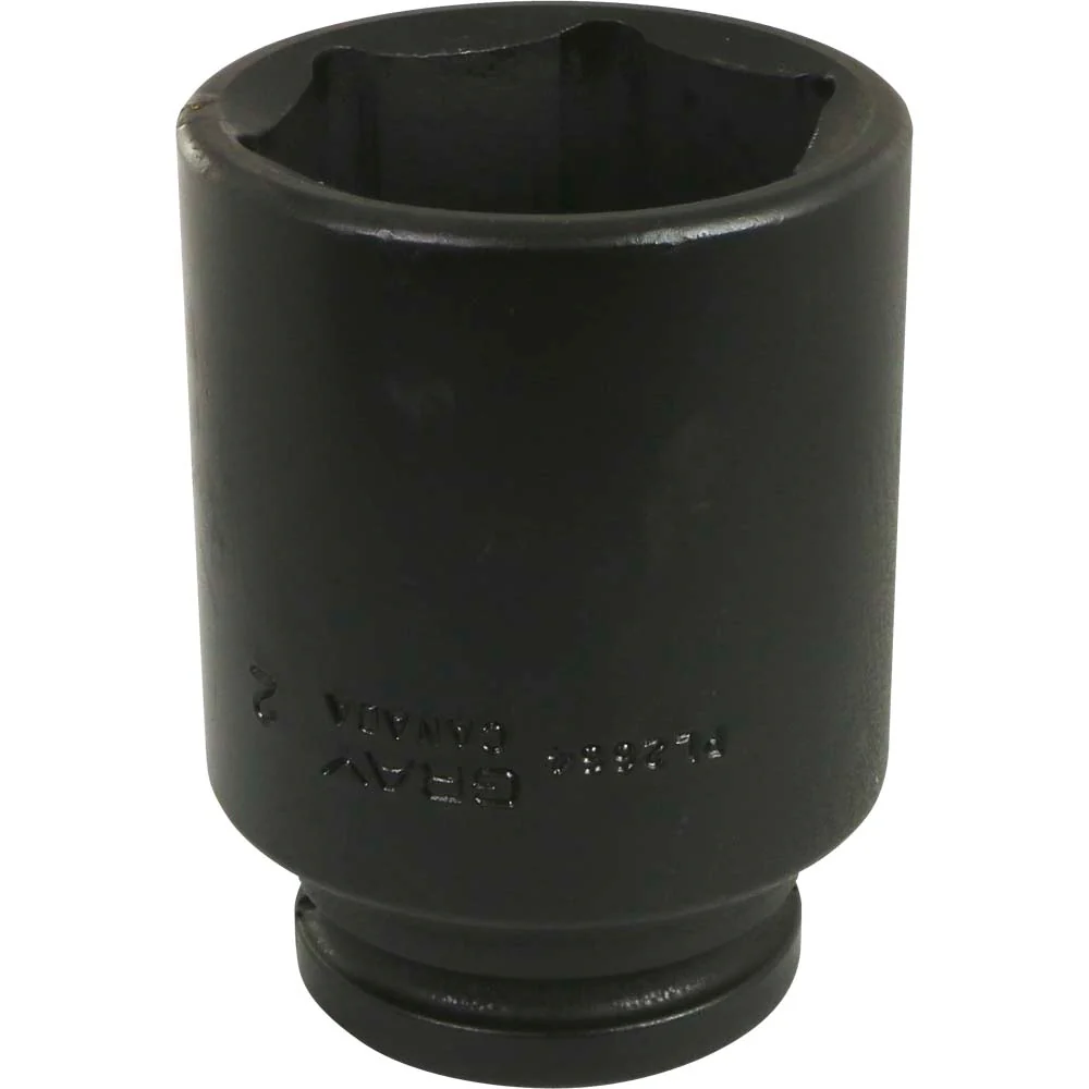 Gray Tools 3/4" Drive, 6 Point Impact Black Industrial Finish, Deep Length SAE Socket - Image 12