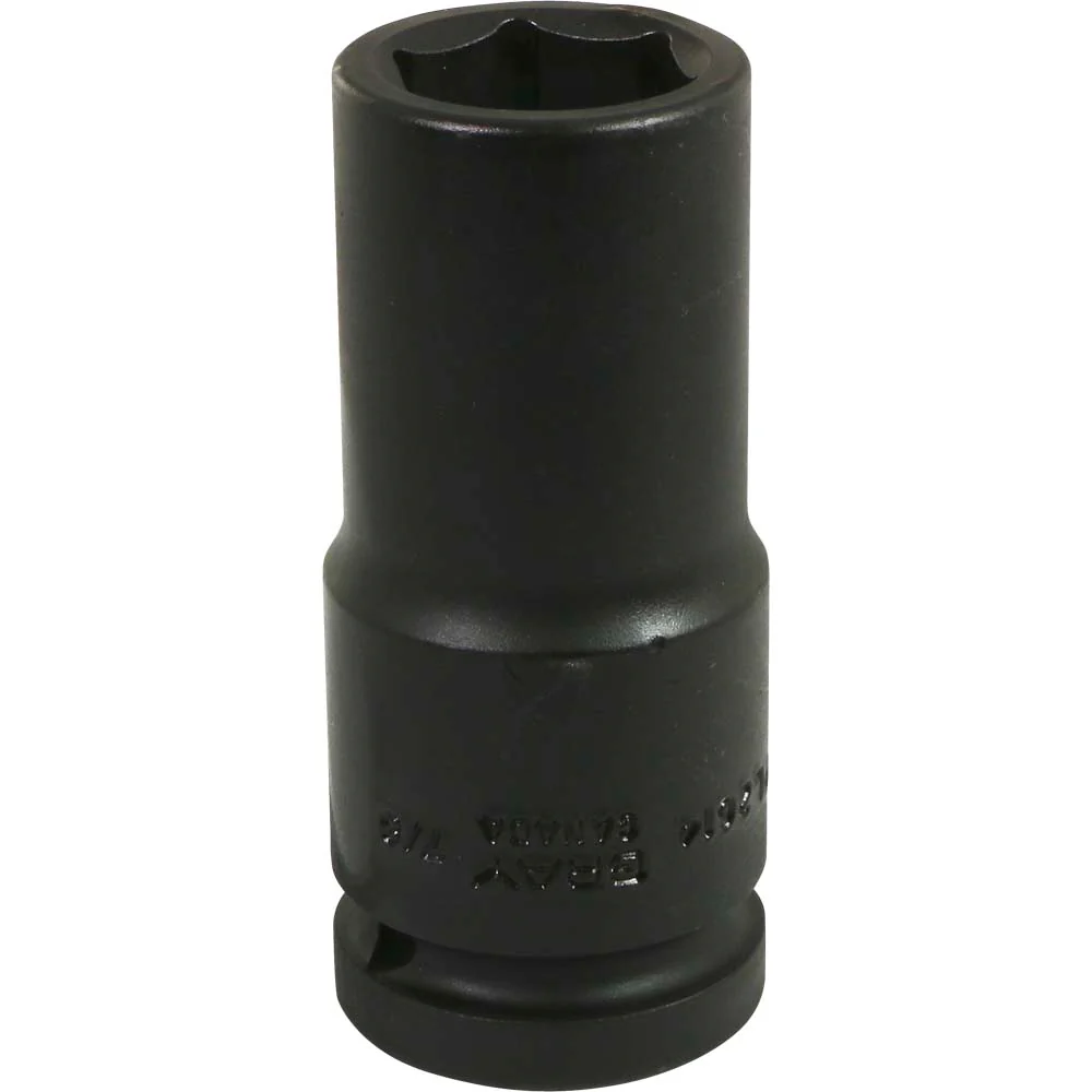 Gray Tools 3/4" Drive, 6 Point Impact Black Industrial Finish, Deep Length SAE Socket - Image 3