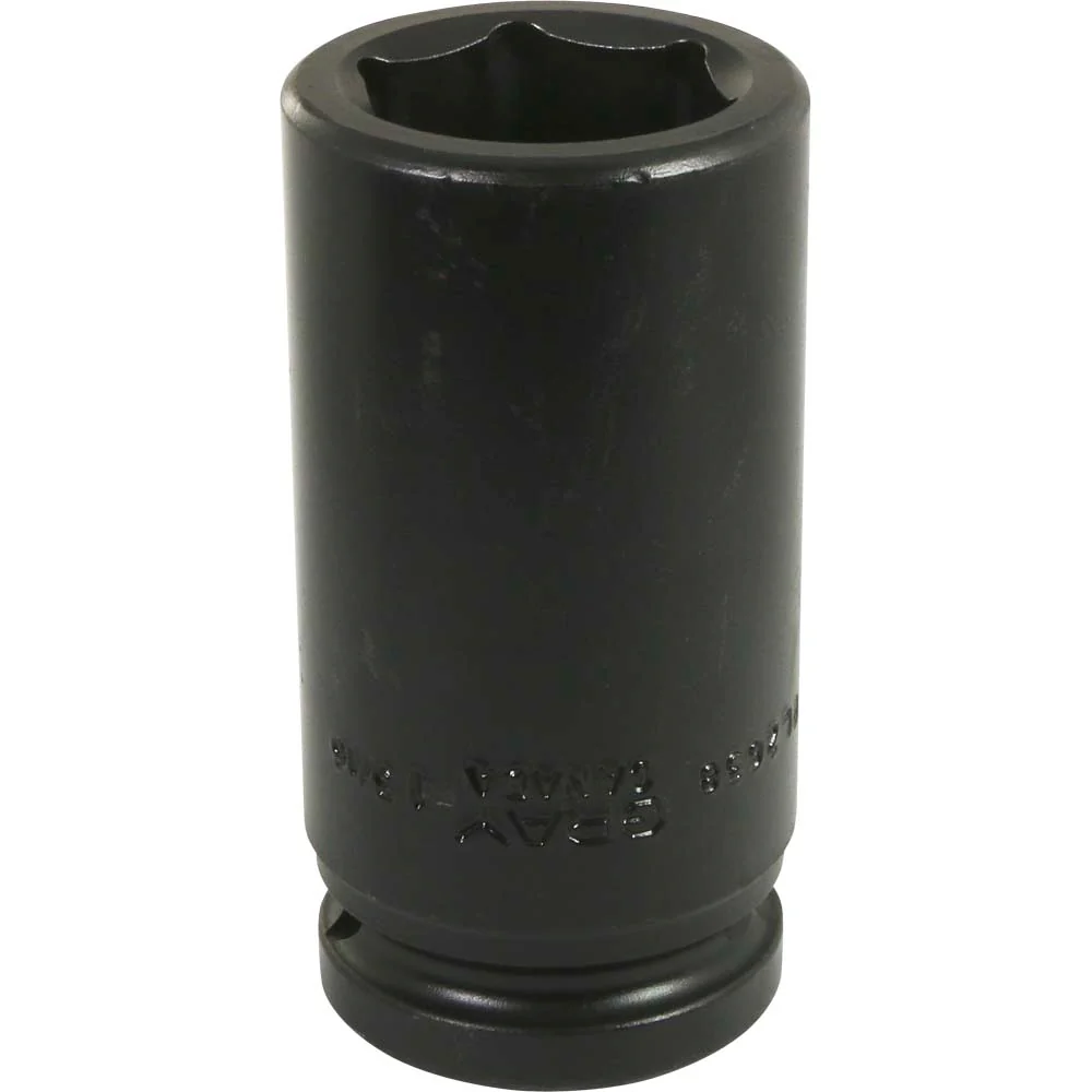 Gray Tools 3/4" Drive, 6 Point Impact Black Industrial Finish, Deep Length SAE Socket - Image 8