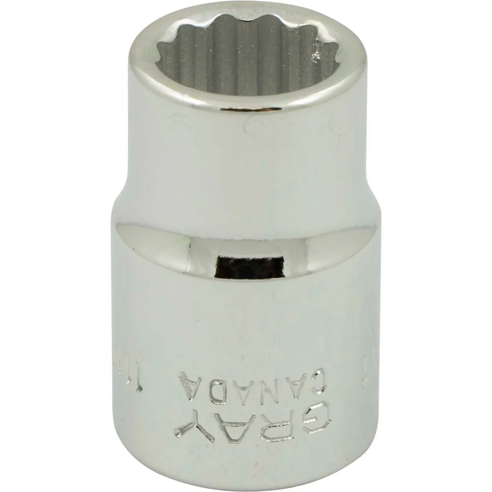 Gray Tools 3/8" Drive, 12 Point Standard Length Metric Sockets
