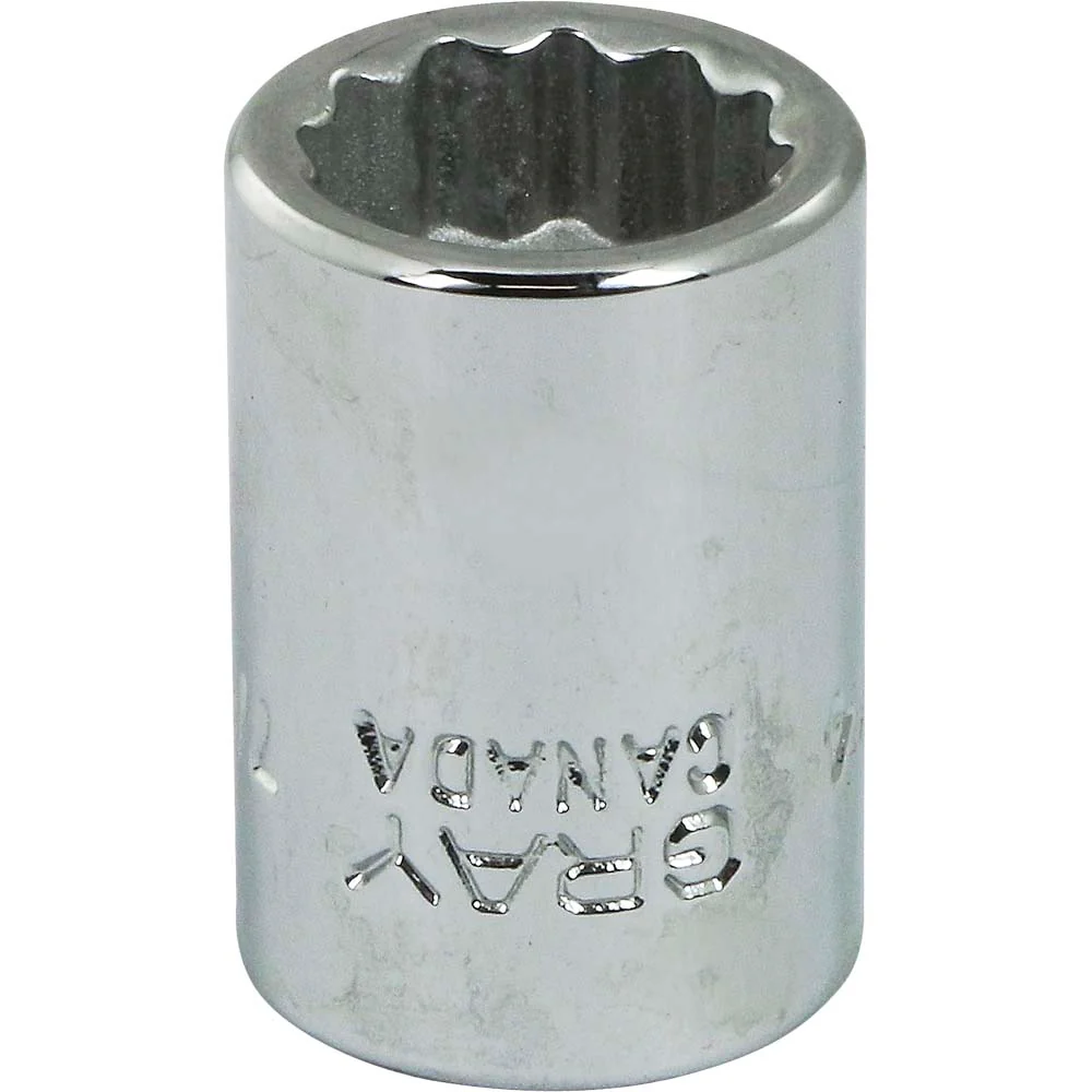 Gray Tools 3/8" Drive, 12 Point Standard Length SAE Sockets