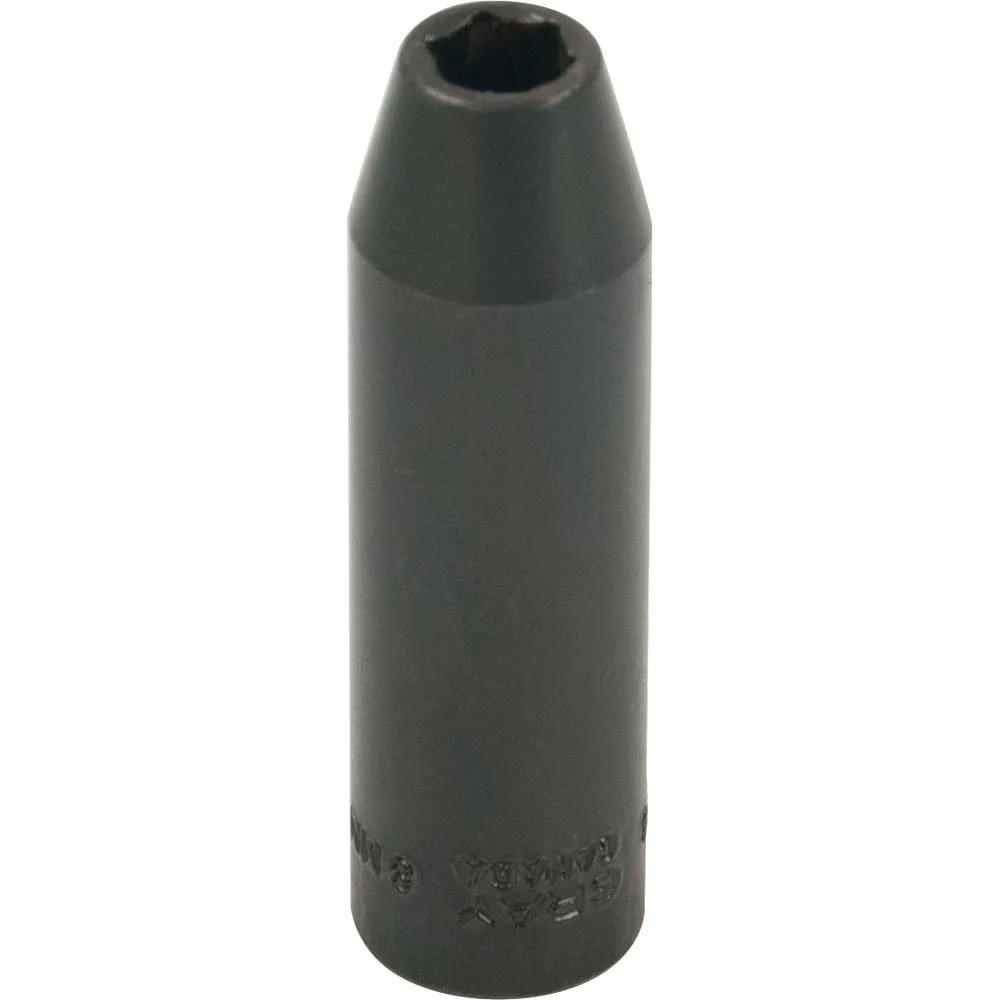 Gray Tools 3/8" Drive, 6 Point Impact Black Industrial Finish, Deep Length SAE Sockets