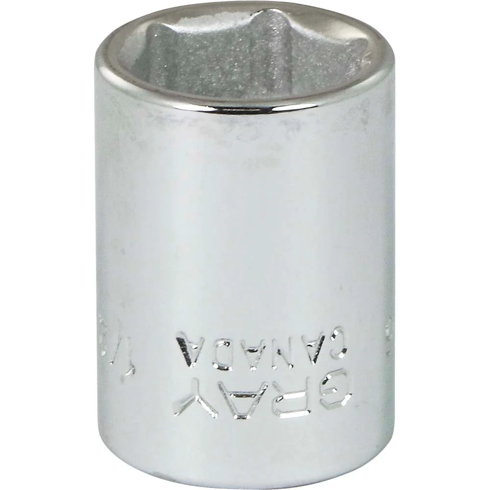 Gray Tools 3/8" Drive 6-Point SAE Standard Length Sockets - Image 3