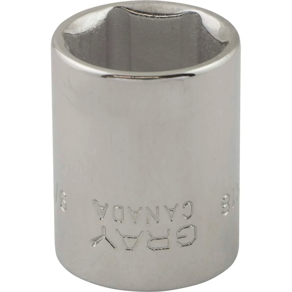 Gray Tools 3/8" Drive 6-Point SAE Standard Length Sockets - Image 4