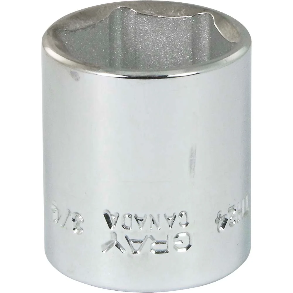 Gray Tools 3/8" Drive 6-Point SAE Standard Length Sockets - Image 5