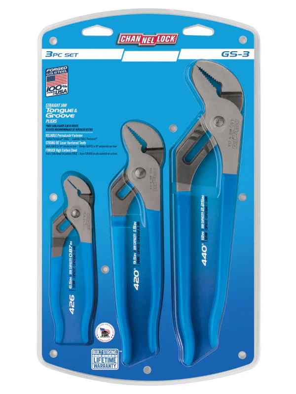 Channellock 3-Piece Tongue & Groove Pliers Set - Image 2