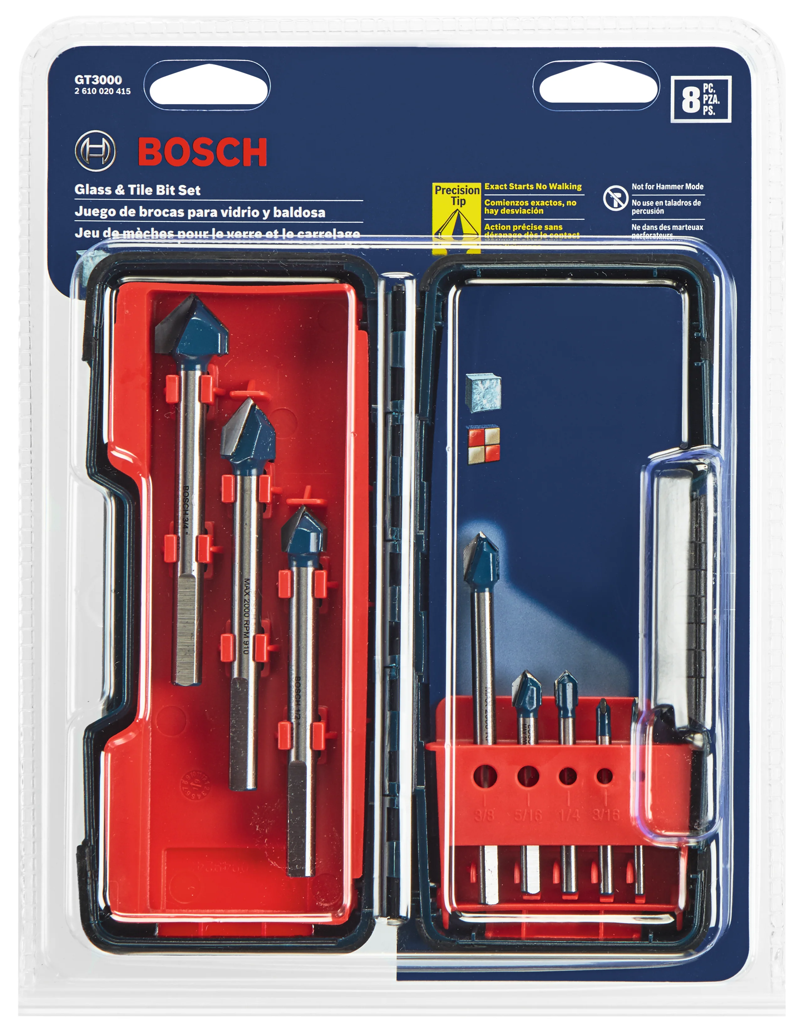 Bosch 8 pc. Glass & Tile Bit Set - Image 6