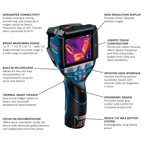 Bosch GTC600C 12V Thermal Imaging Camera - Image 2