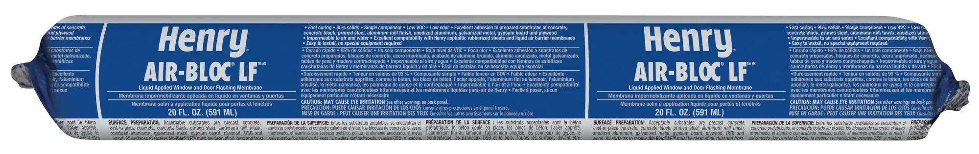 Henry Air-Bloc LF Liquid-Applied Flashing Sausage Tube - 600mL