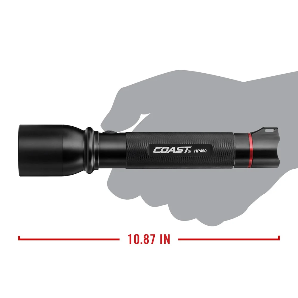 Coast HP450 Pure Beam Focusing LED Flashlight w/ Slide Focus - Image 9