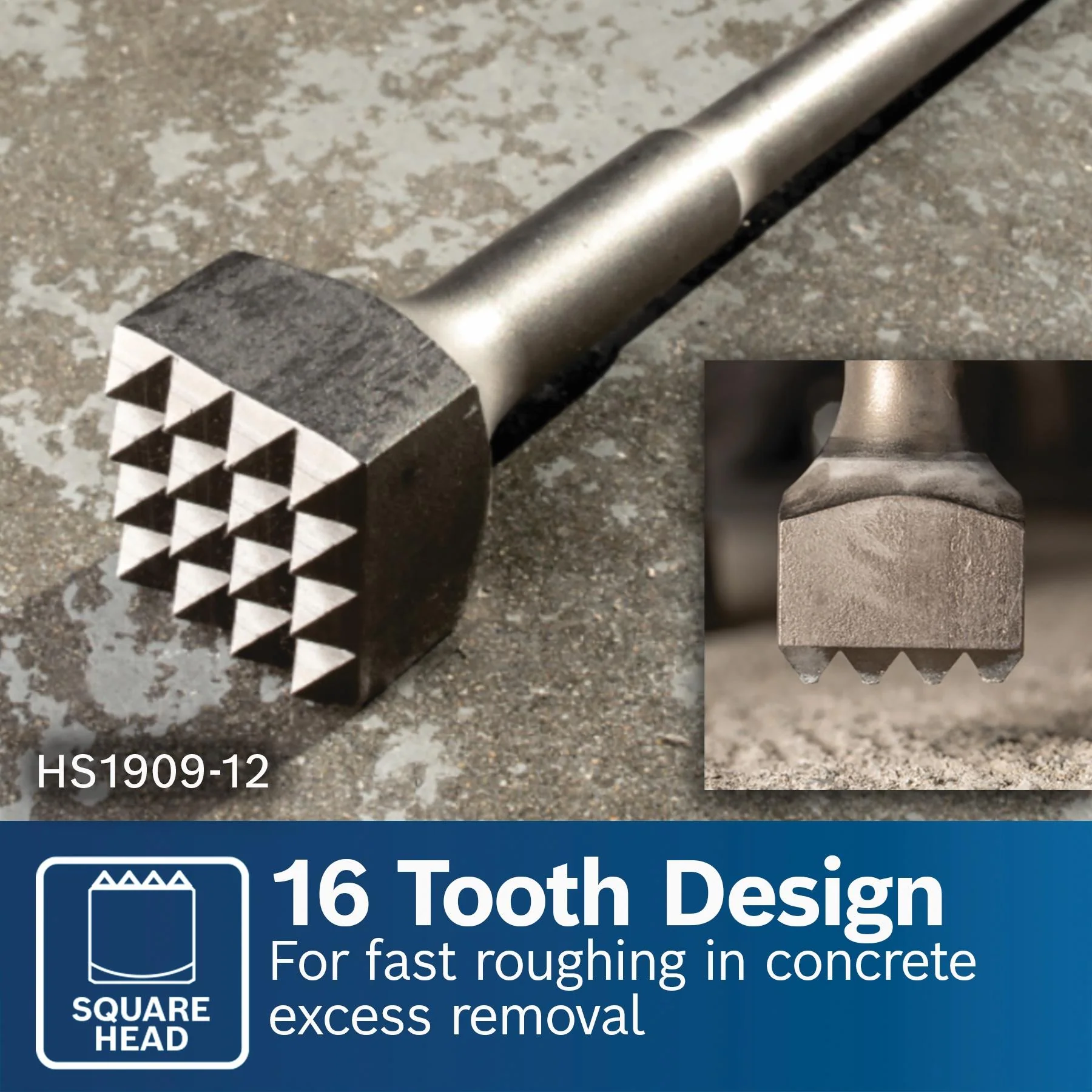 Bosch SDS MAX® 1-3/4" Square x 12-1/2" 25-Tooth Bushing Tool - Image 11