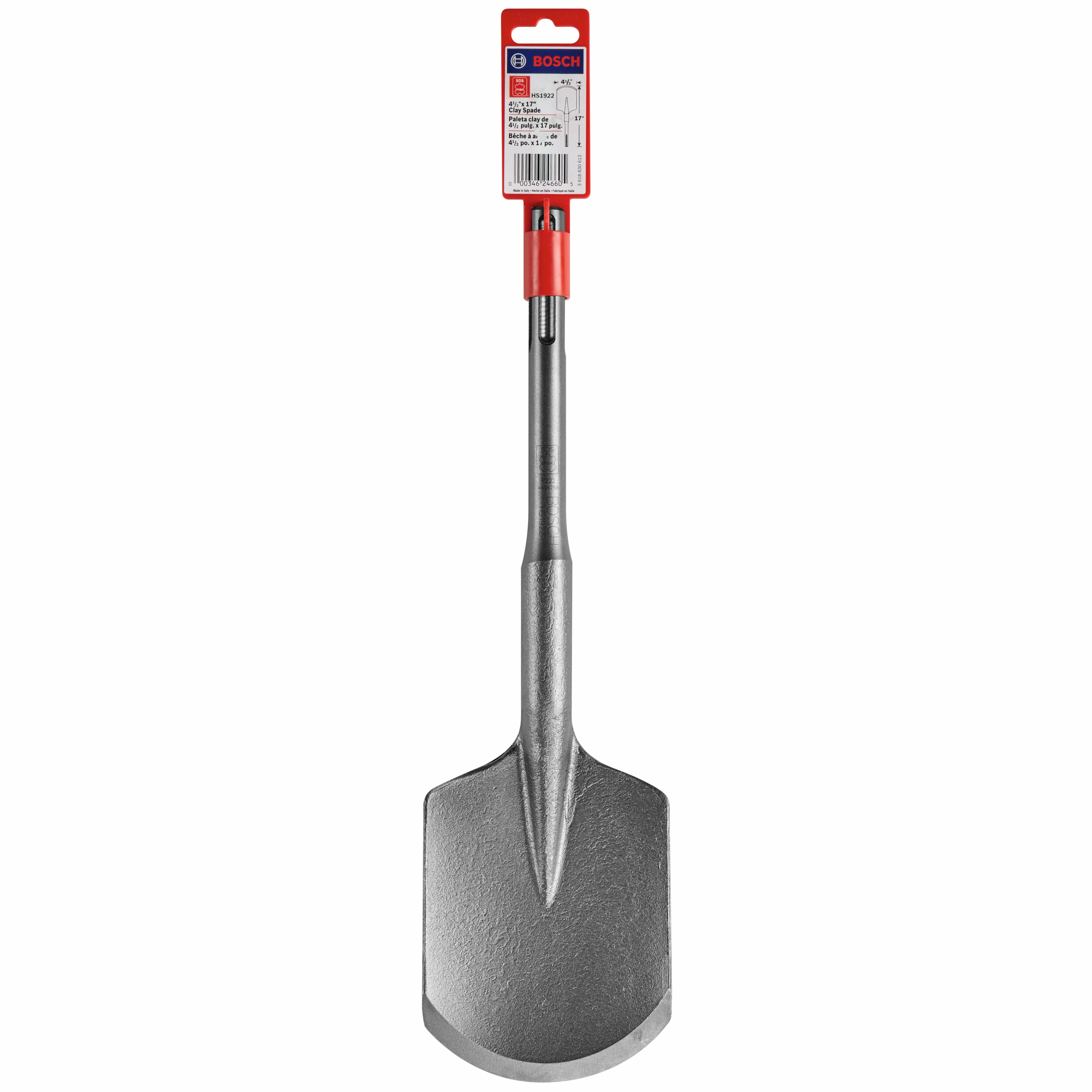 Bosch 4-1/2" x 17" Clay Spade SDS MAX® Hammer Steel - Image 4