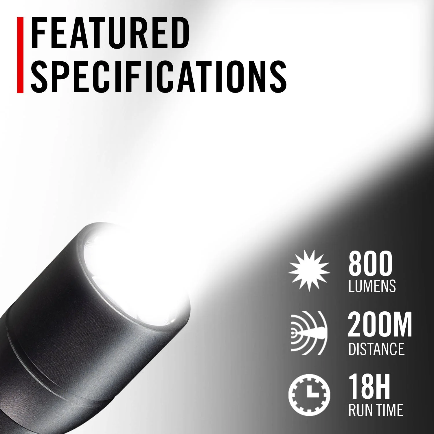 Coast HX5R Rechargeable Pure Beam Focusing Flashlight - Image 2