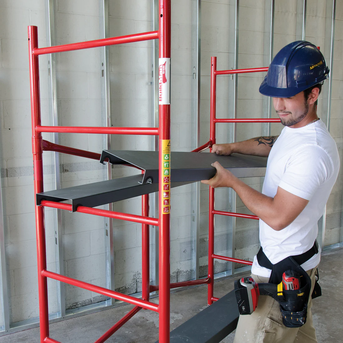 Metaltech Buildman 6ft High Portable Scaffold w/ 5" Caster - Image 2