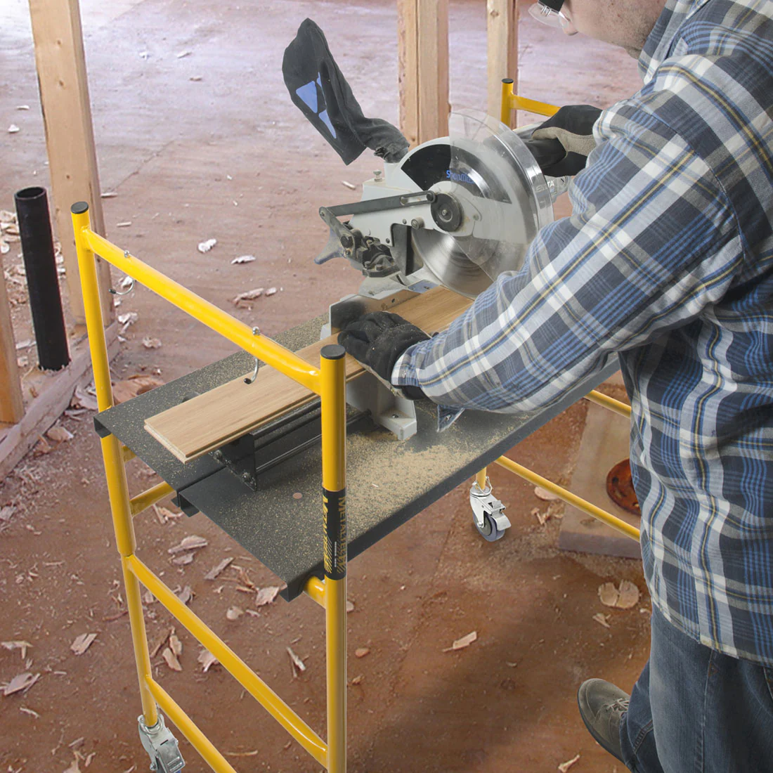 Metaltech Jobsite Series Basic Mini Portable Scaffold - 4ft - Image 2