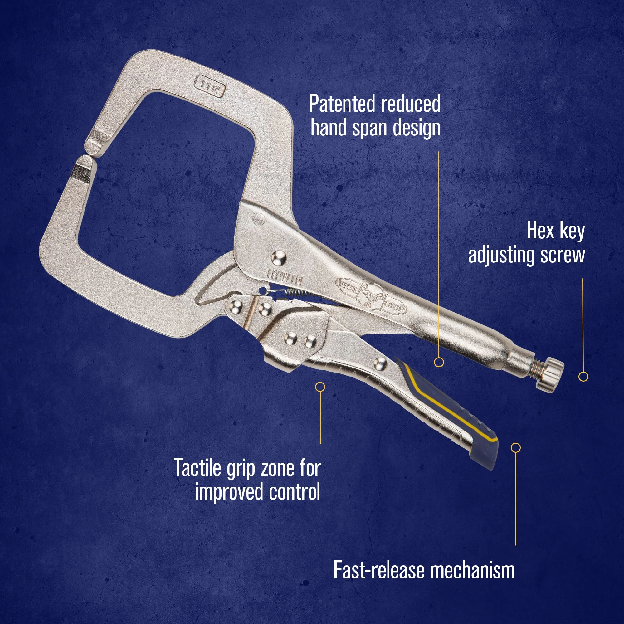 Irwin Vise-Grip Fast Release 11" C-Clamp Locking Welding Pliers - Image 11