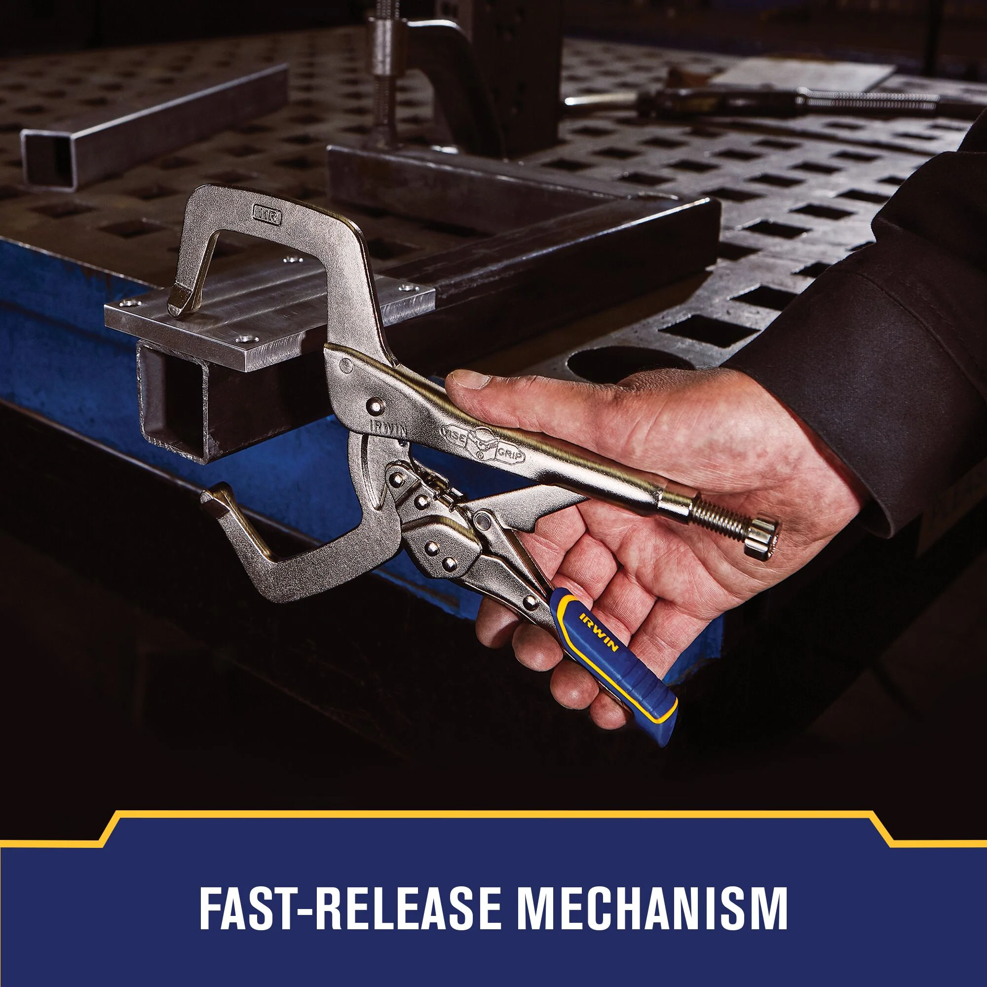 Irwin Vise-Grip Fast Release 11" C-Clamp Locking Welding Pliers - Image 9
