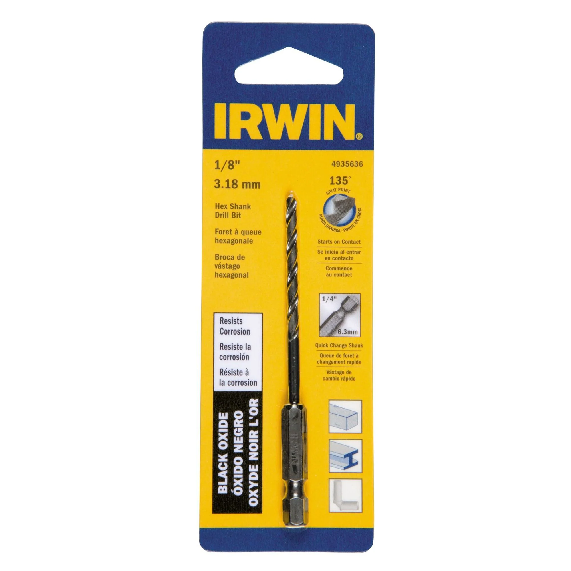 Irwin Black Oxide Hex Shank Drill Bit - Image 2