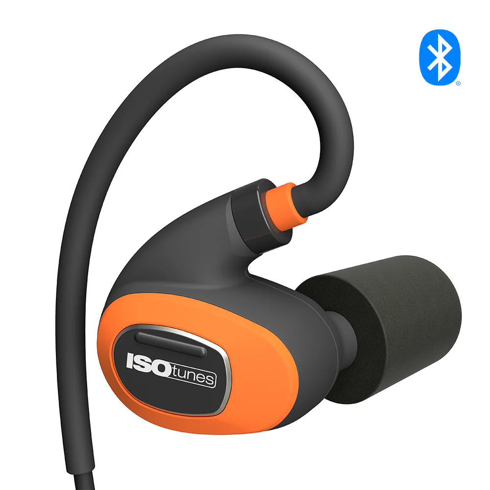 ISOtunes PRO 2.0 Bluetooth Earbuds - Safety Orange - Image 3