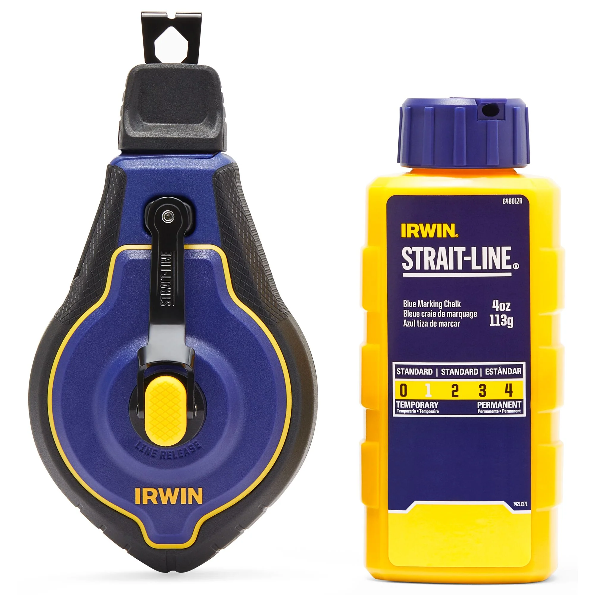 Irwin Strait-LineĀ® Speedline Pro Chalk Reel w/ Blue Chalk - 100ft - Image 12