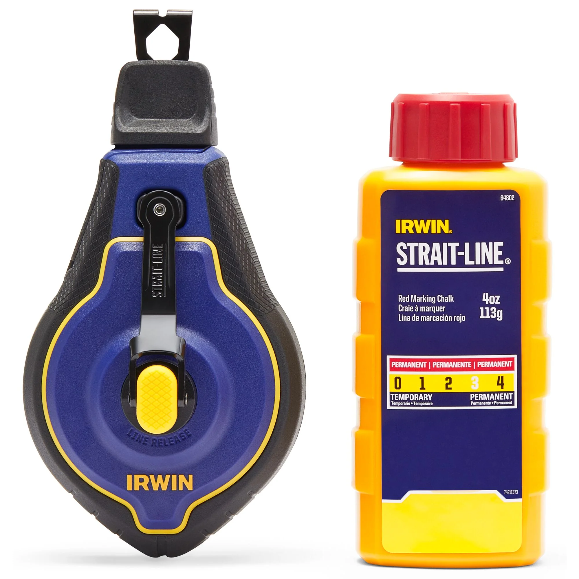 Irwin Strait-LineĀ® Speedline Pro Chalk Reel w/ Red Chalk - 100ft - Image 12