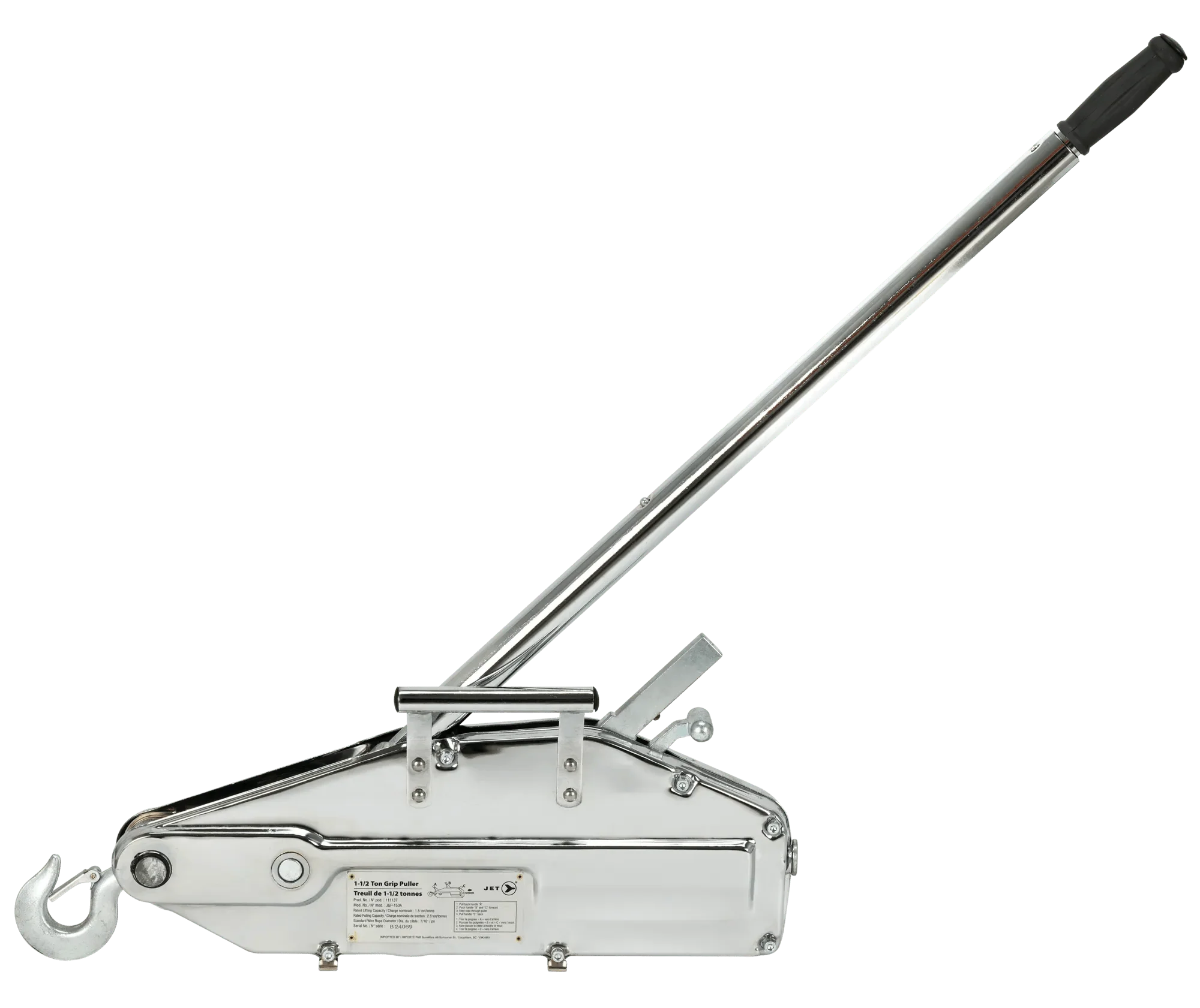 Jet 1-1/2 Ton Jet Series Heavy Duty Grip Puller - Image 4